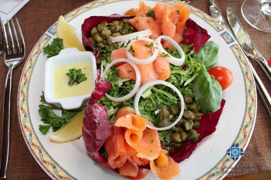 Salad plate at Panorama Restaurant